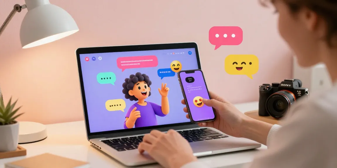 Engaging spicy chat AI conversation on a smartphone with colorful chat bubbles.