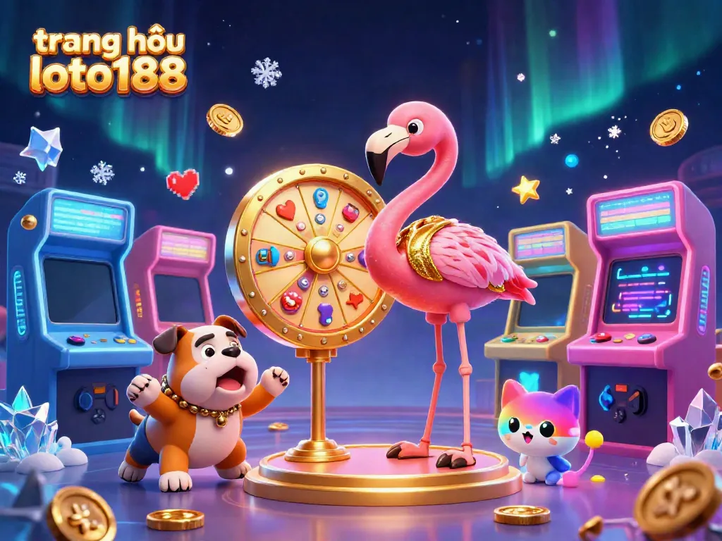 Engaging scene at trang chủ loto188 showcasing a lively game show experience with dazzling prizes and animated characters.