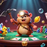 Bet on keo nha cai with a vibrant twist featuring a treasure hunter mole and poker elements.