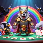 Experience thrilling gameplay at Sunwin with a dynamic scene of casino action featuring characters and vibrant elements.